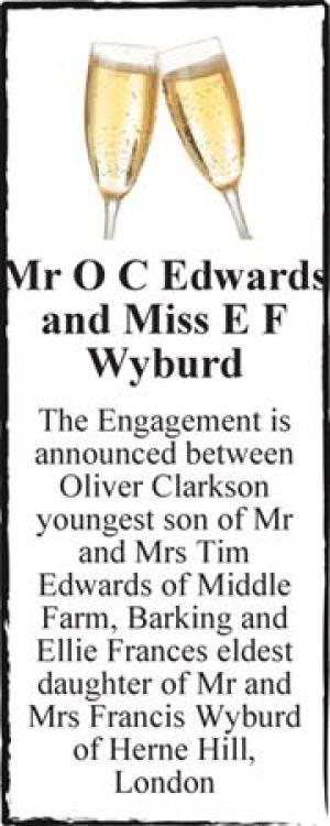 Mr O C Edwards and Miss E F Wyburd