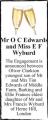 Mr O C Edwards and Miss E F Wyburd