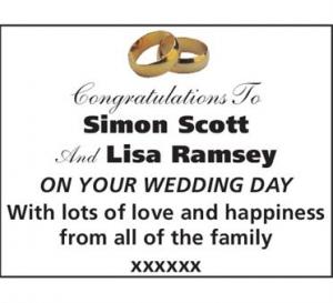 Simon Scott And Lisa Ramsey