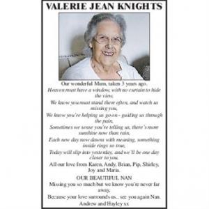 Valerie Jean Knights