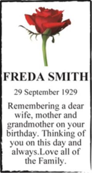 FREDA SMITH