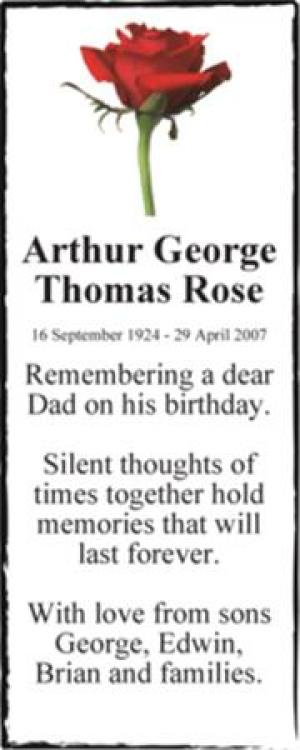 Arthur George Thomas Rose